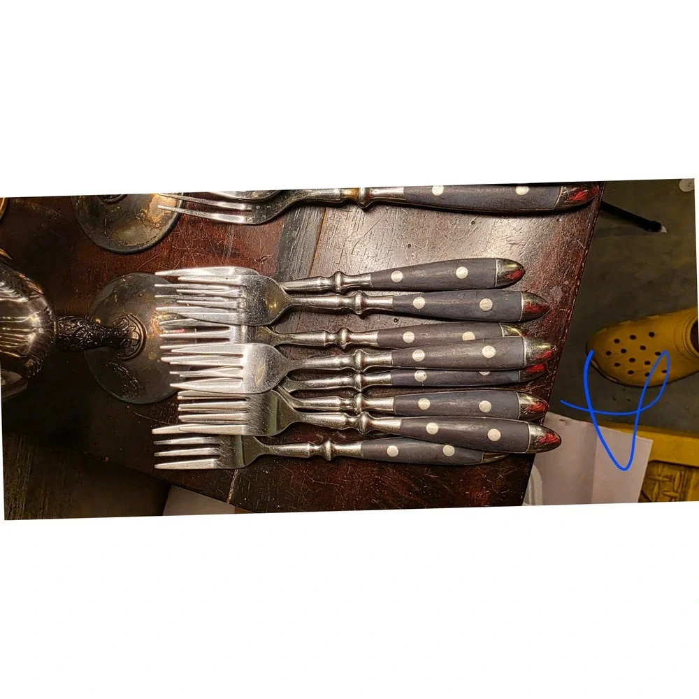 Flatware Set Hampton Silversmiths JBistro French Hollow 53pc Black Stainless